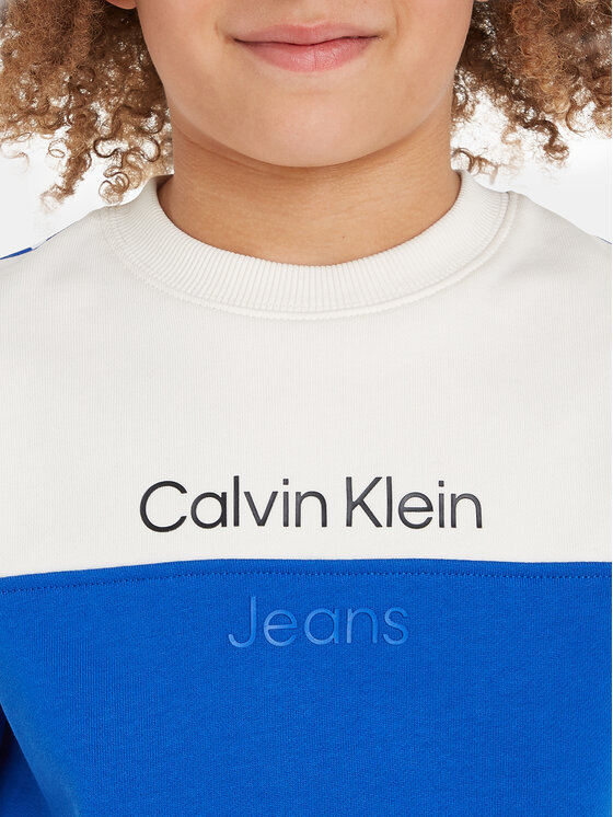 Calvin Klein Jeans Calvin Klein Jeans Bluză Color Block IB0IB01866 Albastru Regular Fit