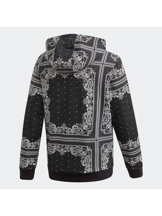 adidas Originals Bluza BANDANA HOODIE Czarny Regular Fit Modivo.pl