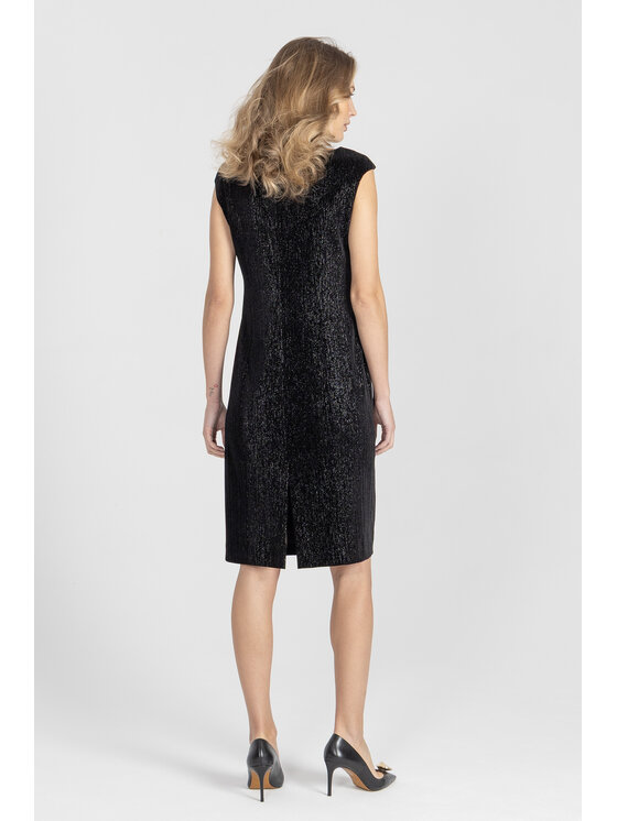 Deni Cler Milano Deni Cler Milano Sukienka wieczorowa W-DC-3179-E5-M9-90-1 Czarny Regular Fit