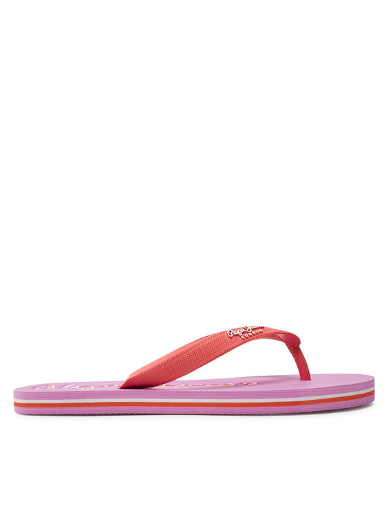Pepe Jeans Pepe Jeans Čības uz pirksta Bay Beach Brand W PLS70157 Sarkans