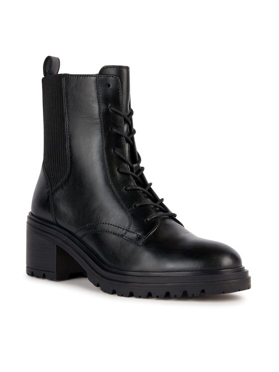 Geox Geox Polokozačky D Damiana D36QCD 00043 C9999 Černá