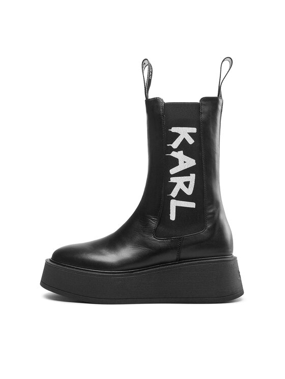 KARL LAGERFELD KARL LAGERFELD Боти тип челси KL42460 Черен