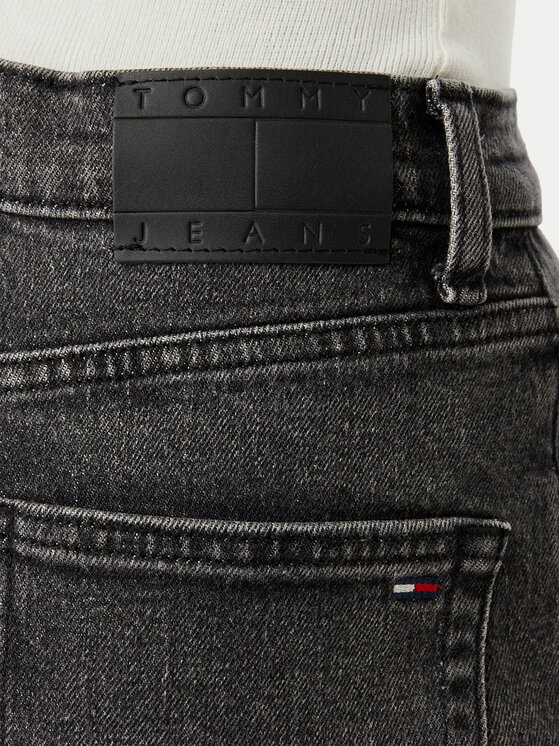 Tommy Jeans Tommy Jeans Džinsai Mom Jean Uh Tpr Bi0187 Co DW0DW21812 Juoda Mom Fit
