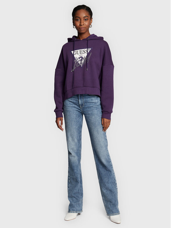 Felpa Icon W2BQ17 KB683 Viola Regular Fit