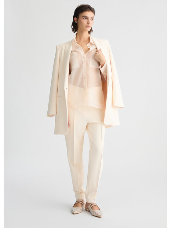 Liu Jo Liu Jo Pantaloni di tessuto CA5076T2527X0659 Bianco Regular Fit