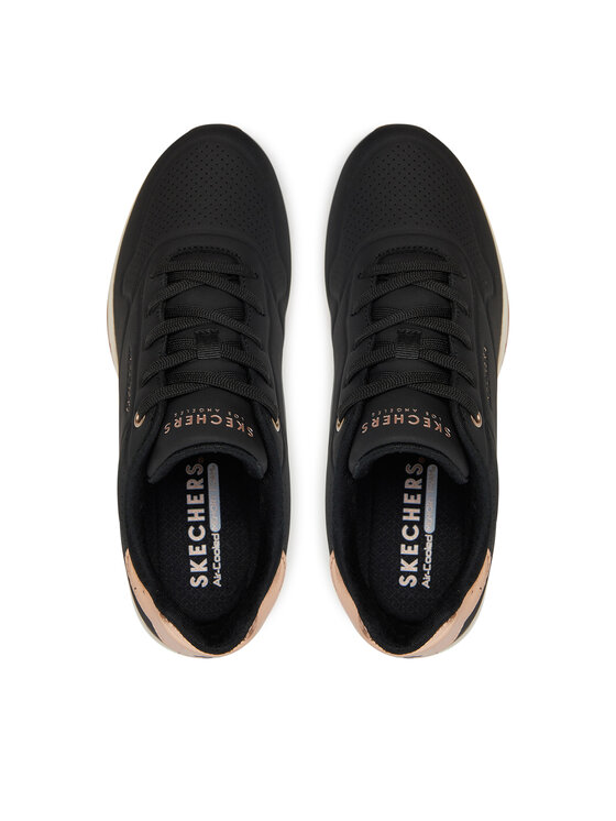 Skechers Skechers Αθλητικά UNO Wedge - Hi Steps (177520-BBK) 177520/BLK Μαύρο
