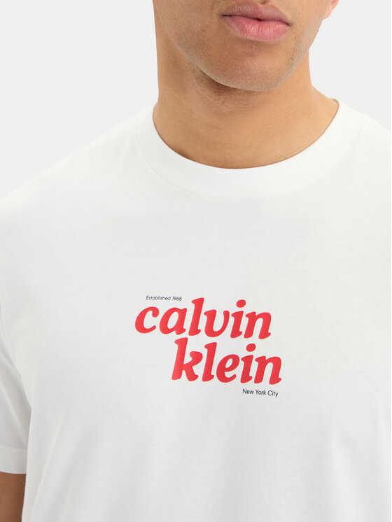 Calvin Klein Jeans Calvin Klein Jeans T-Shirt SS 20S  LV04RG815G Λευκό Regular Fit