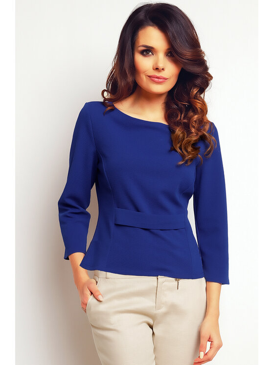 Infinite You Infinite You Bluzka M089 Niebieski Basic Fit