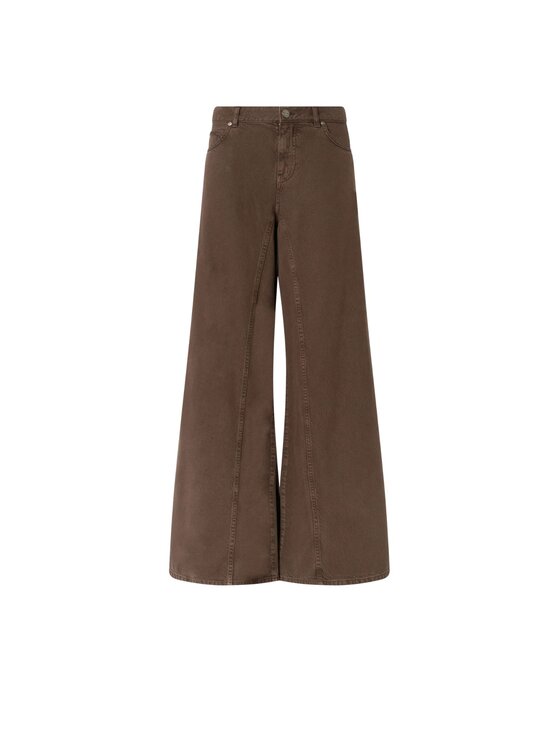 PINKO PINKO Jeansy WINONA WIDE LEG BULL SLEGATO Hnědá Regular Fit