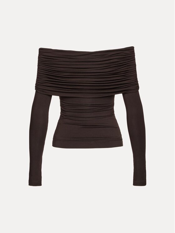 La Mania La Mania Longsleeve RIANN Marrone Basic Fit