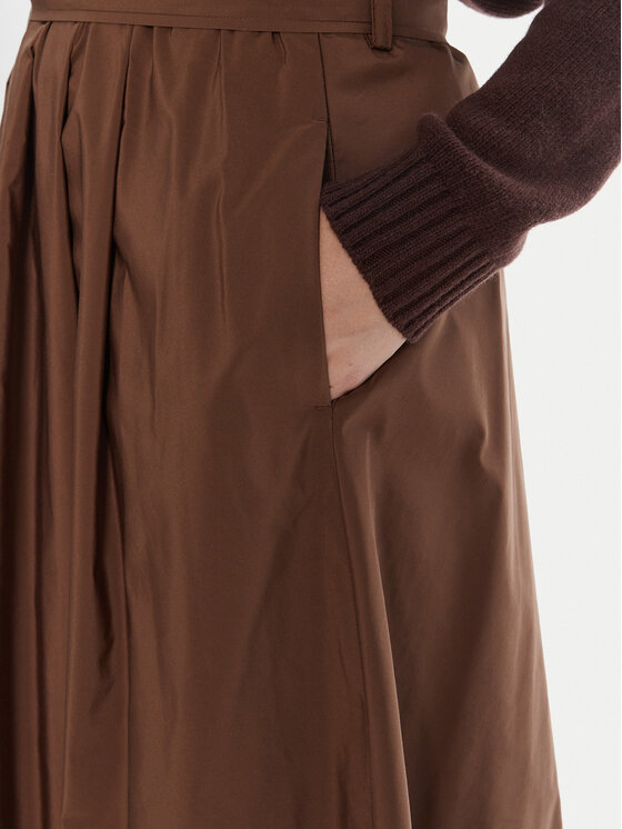 Weekend Max Mara Weekend Max Mara Trapezno krilo Zarda 2525106031 Rjava Regular Fit