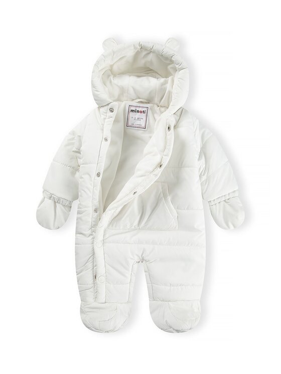 minoti minoti Kombinezon zimowy 31BABYSNOW4 Biały Regular Fit