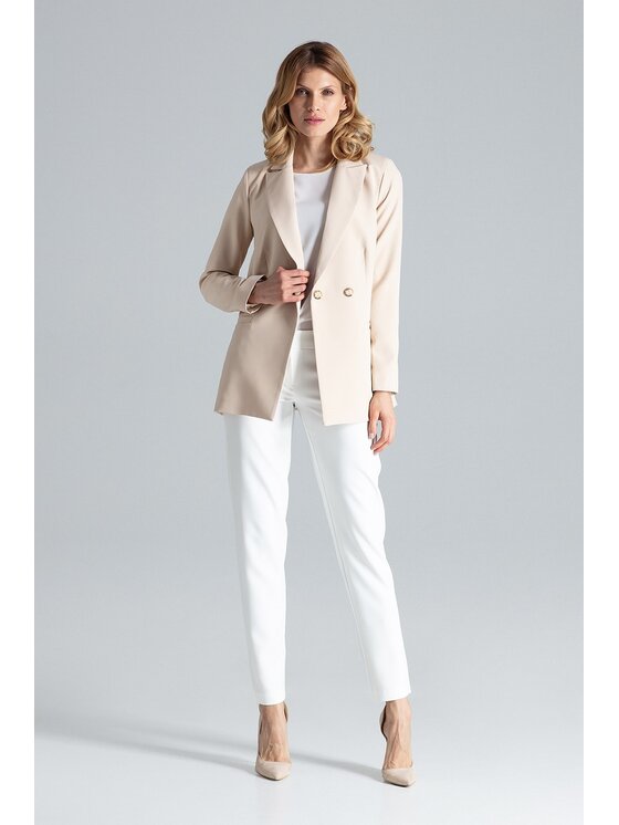 FIGL FIGLFIGL Giacca da abito M642 Beige Regular Fit