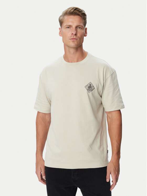 BOSS BOSS Tricou Te Tools 50571290 Bej Regular Fit