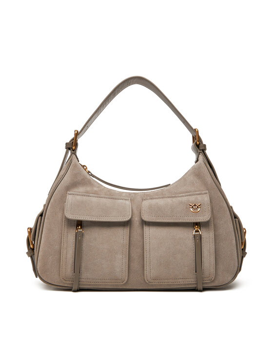 Geantă PINKO Cargo Bag Maxi PE 25 PLTT 104507 A29N Gri