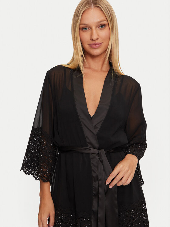 Guess Guess Chalatas Monica O4BX18 WFFQ0 Juoda