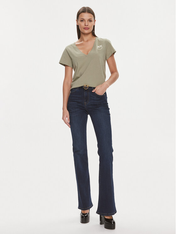 PINKO Pinko Τζιν Flora 100166 A1MF Σκούρο μπλε Regular Fit