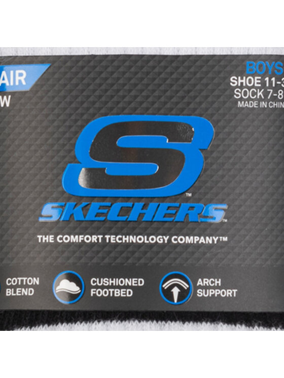 Skechers Skechers Skarpety krótkie S602031-WBK Biały