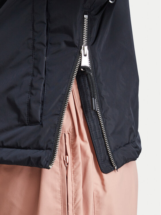 Napapijri Napapijri Anorak stiliaus striukė Rainforest Optique W NP0A8AHA4001 Juoda Oversize