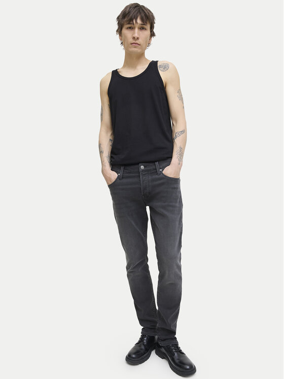 Jack & Jones Jack & Jones Дънки Mike Fox 12278115 Черен Tapered Fit