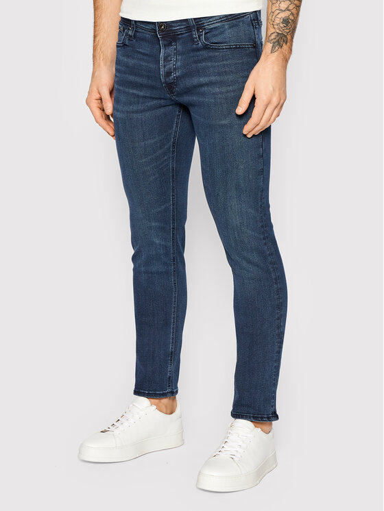 Jack&Jones Jeans Hlače Glenn 12173407 Mornarsko Modra Slim Fit