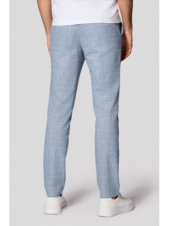 Lancerto Lancerto Spodnie materiałowe Corrado SP131125000002 Niebieski Slim Fit