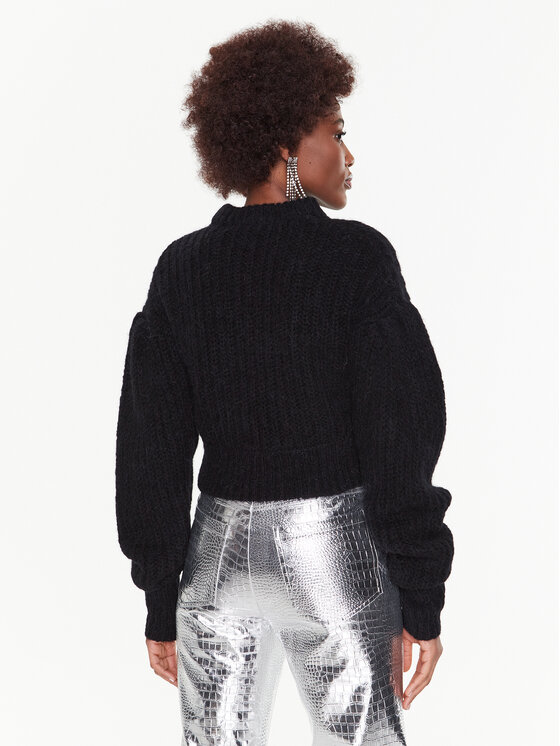 ROTATE ROTATE Pullover Knit Puff-Sleeve RT2286 Schwarz Regular Fit