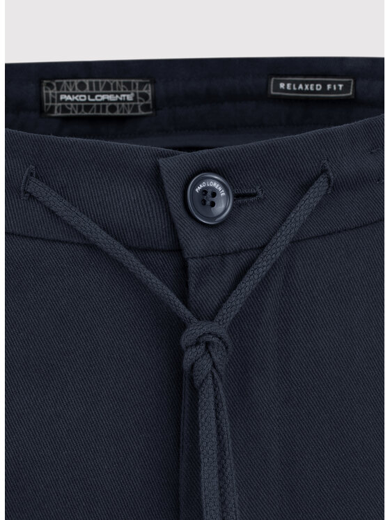 Pako Lorente Pako Lorente Spodnie materiałowe P24WF-WX-006 Granatowy Relaxed Fit