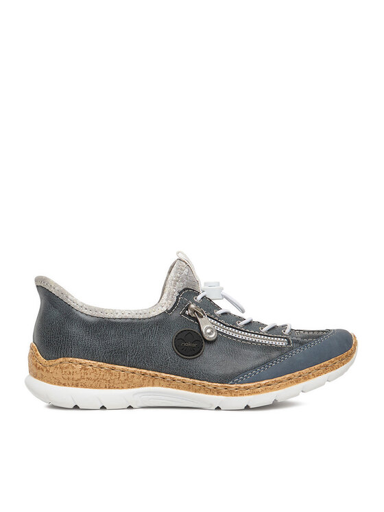 Rieker Pantofi N42F2-14 Bleumarin
