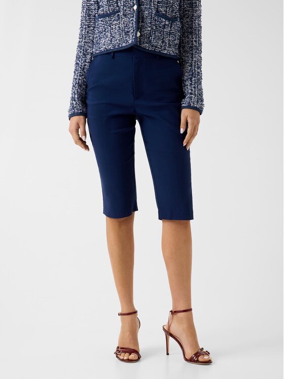 Guess Guess Spodnie materiałowe 183180 Niebieski Classic Fit