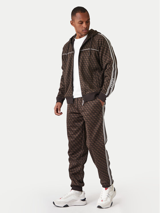 Guess Guess Pulóver Z5BQ13 K2042 Barna Relaxed Fit