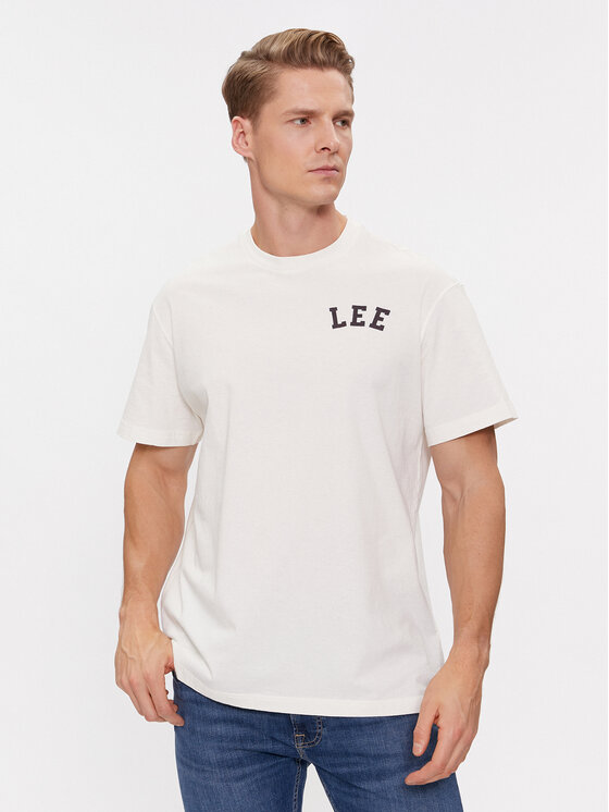 Lee T-krekls 112342484 Bēšs Relaxed Fit