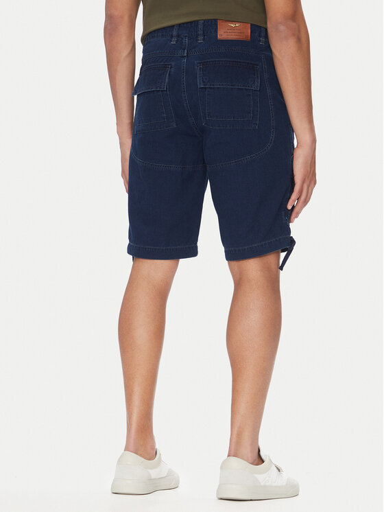 Aeronautica Militare Aeronautica Militare Jeansshorts 251BE252CT3507 Dunkelblau Regular Fit
