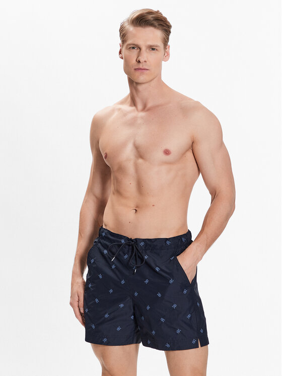 Tommy Hilfiger Tommy Hilfiger Szorty kąpielowe UM0UM02792 Granatowy Slim Fit