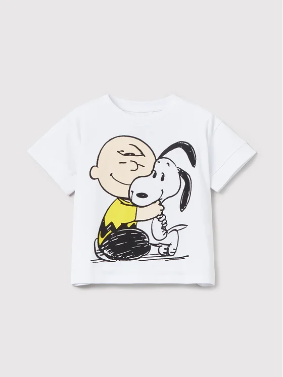 OVS T-Shirt PEANUTS 1449511 Weiß Regular Fit