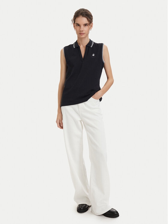 Beverly Hills Polo Club Beverly Hills Polo Club Polo P-SS26W-P0022 Tumši zils Regular Fit