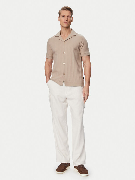 Calvin Klein Jeans Calvin Klein Jeans Kargo hlače LV04RF611G Svetlo bež Relaxed Fit