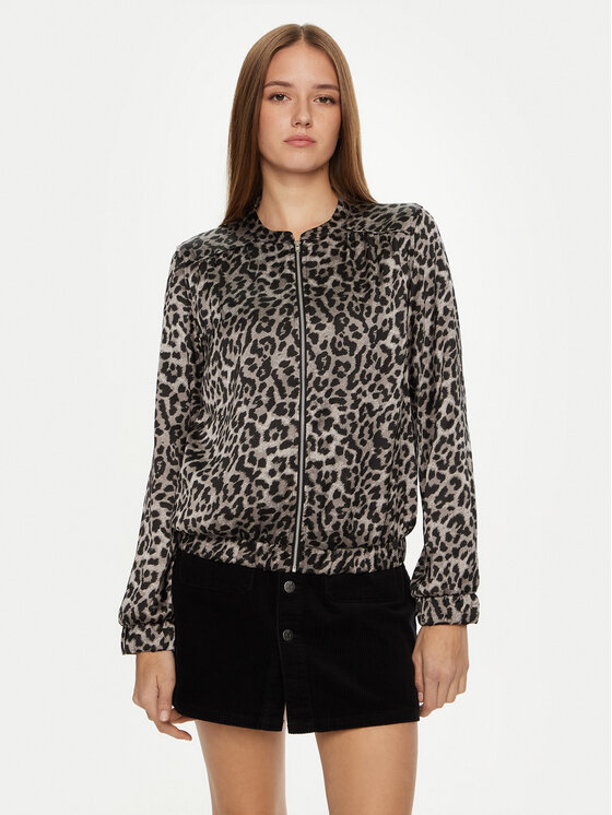 Vila Vila Bomber dzseki Birch 14109235 Szürke Regular Fit
