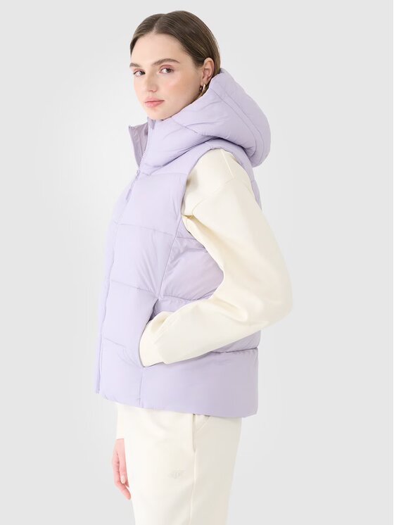 4F 4F Bezrękawnik 4FWSS25TVJAF183-52S Różowy Regular Fit