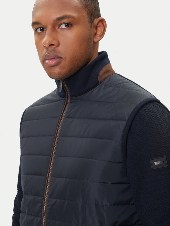 Bugatti Bugatti Vest 8800-85051D Tumesinine Regular Fit