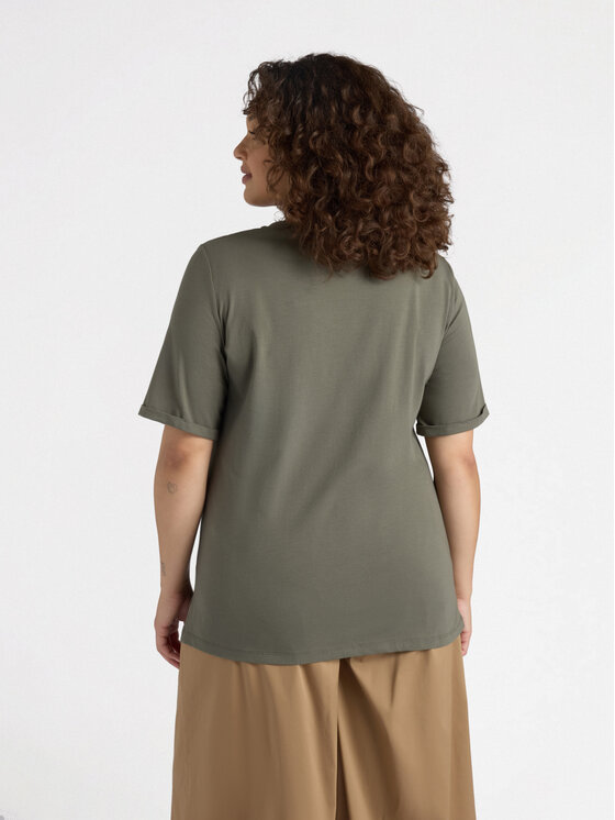 Fiorella Rubino Fiorella Rubino T-shirt G363L008112N035 Verde Slim Fit