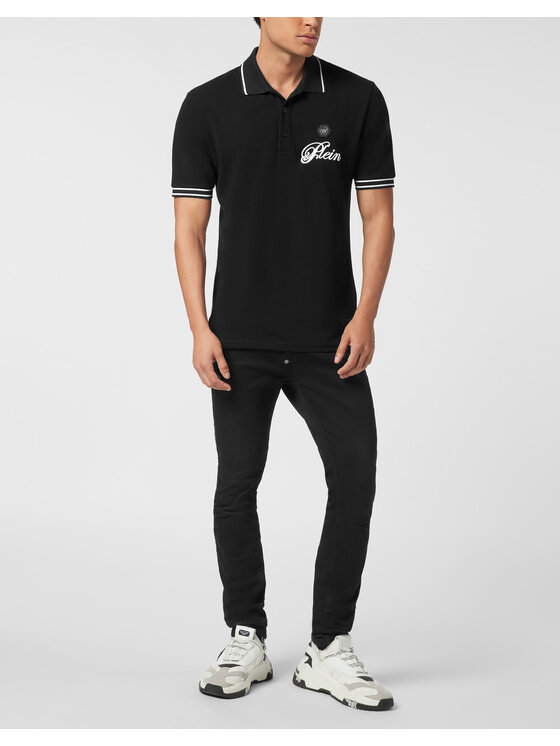 PHILIPP PLEIN PHILIPP PLEIN Polokošeľa 26149 Čierna Slim Fit