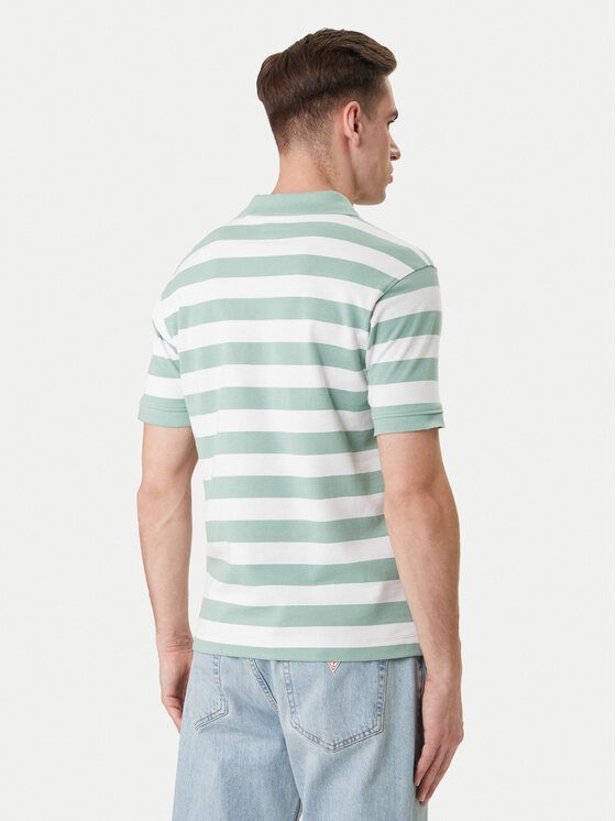 Guess Jeans Guess Jeans Polo marškinėliai M6GP00 KCOT1 Žalia Regular Fit