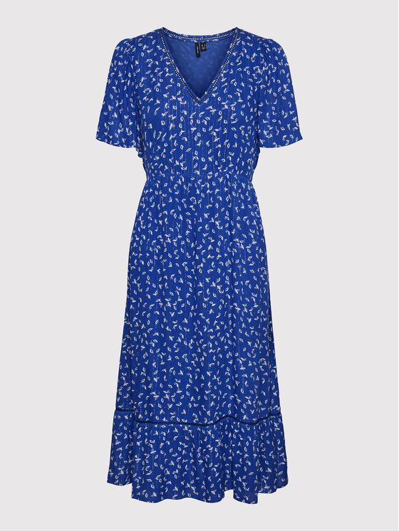 Vero Moda Vero Moda Vsakodnevna obleka Tirza 10268776 Modra Regular Fit