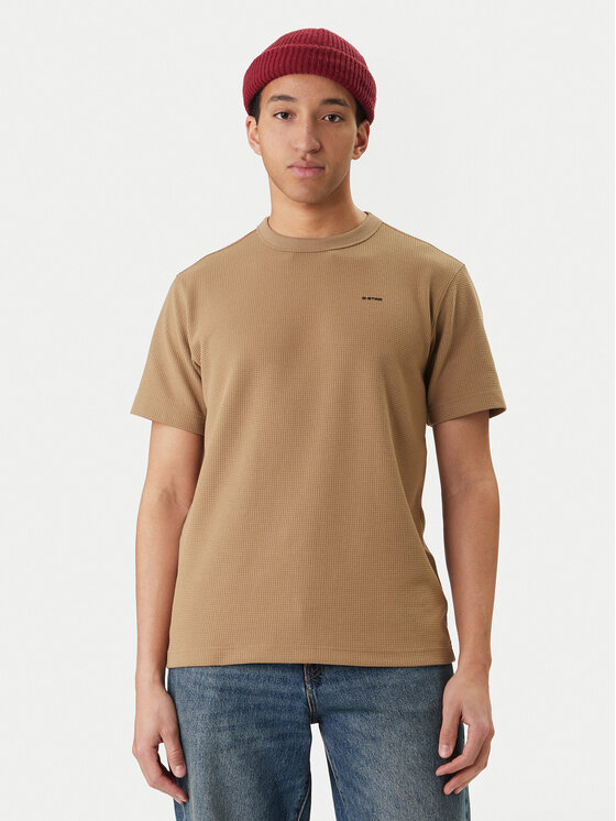 G-Star Raw Tricou D28609-E383 Bej Regular Fit