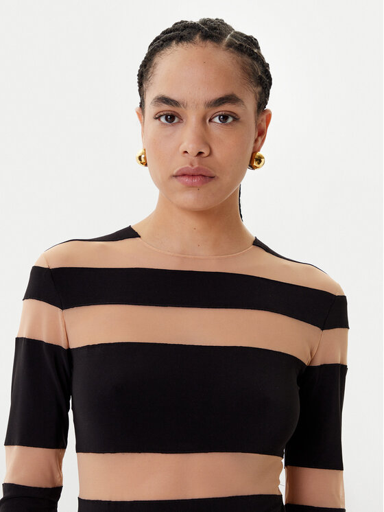 NORMA KAMALI NORMA KAMALI Každodenní šaty KK3243PMB48239 Černá Slim Fit