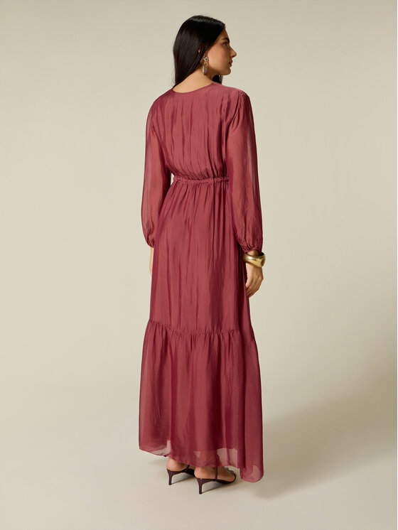 Oltre Oltre Abito da sera 7080J000970N0H6 Bordeaux A-Line Fit