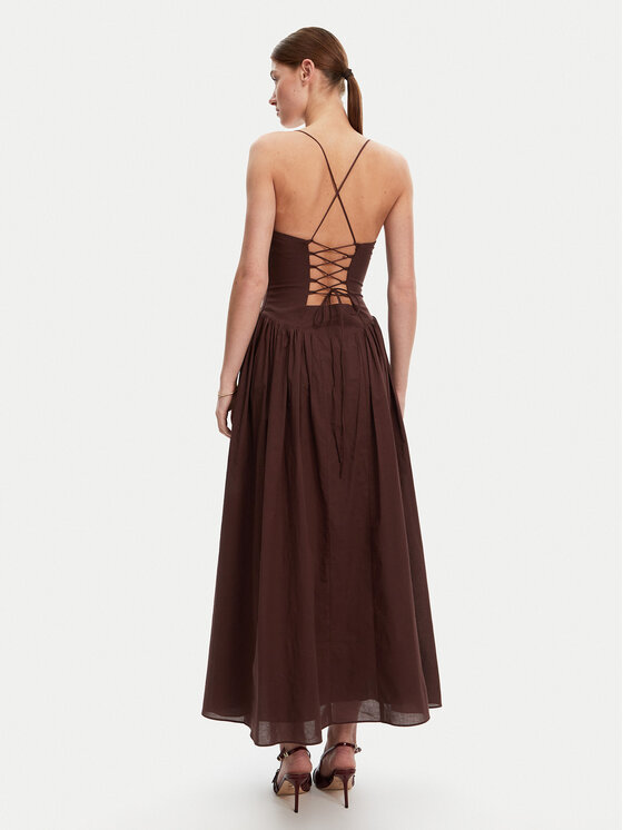 BARDOT BARDOT Sukienka wieczorowa 59786DB Brązowy Regular Fit