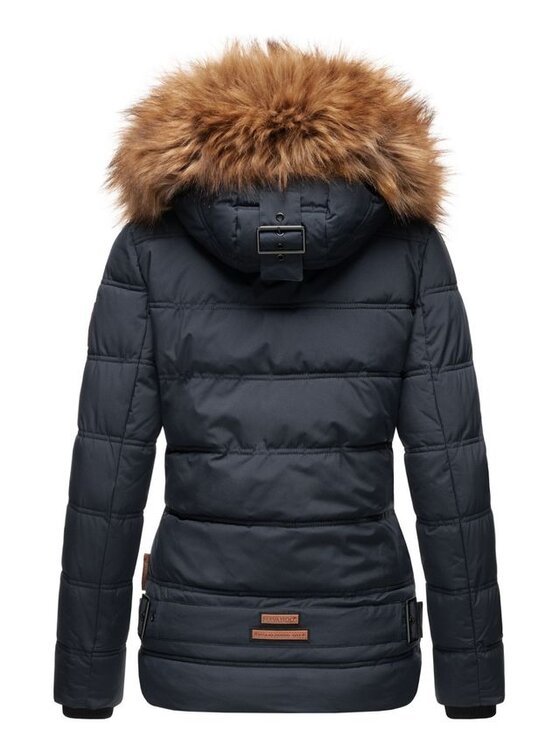 Navahoo Navahoo Kurtka zimowa Zoja Niebieski Casual Fit
