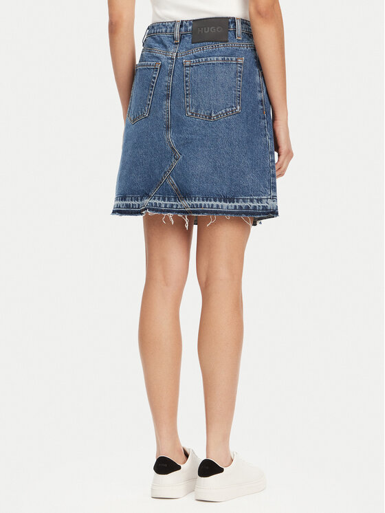 HUGO HUGO Jeans suknja Getina_2 50539762 Plava Regular Fit